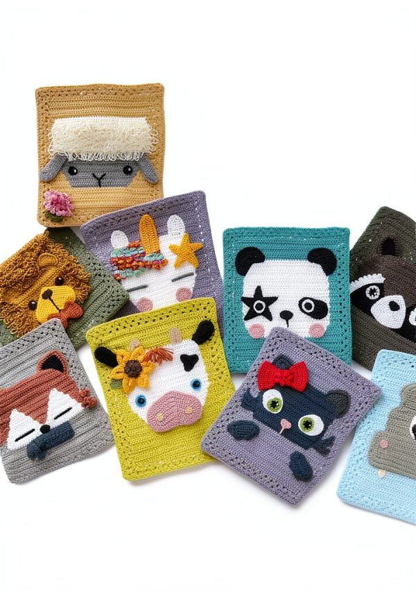 Crochet Animal eBook by David and Charles - Applique Patterns Guide-0