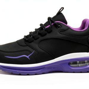 Waterproof Shoes Women Wide Width Non Slip Sneakers Black White-0